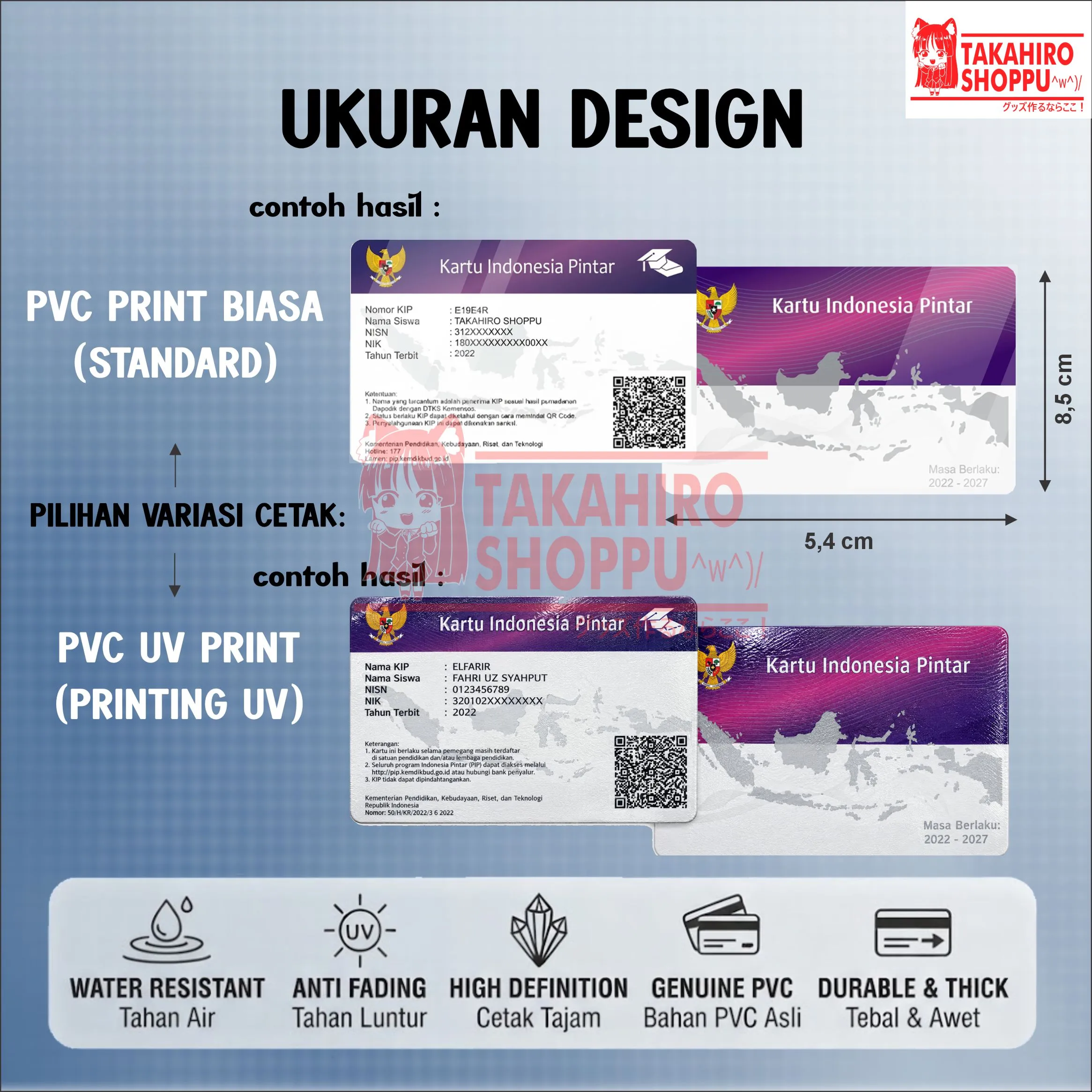 CETAK ID CARD KIP & NPWP BAHAN PVC ID TEBAL