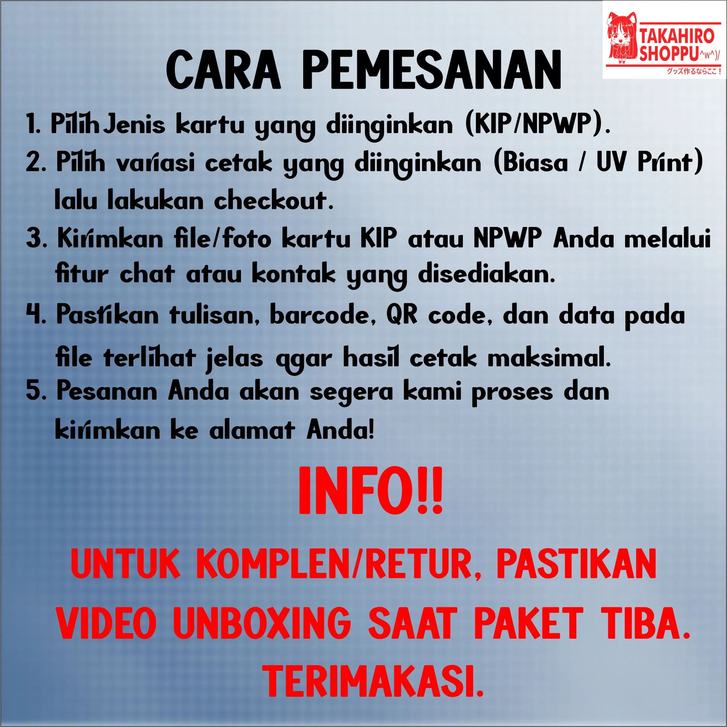 CETAK ID CARD KIP & NPWP BAHAN PVC ID TEBAL