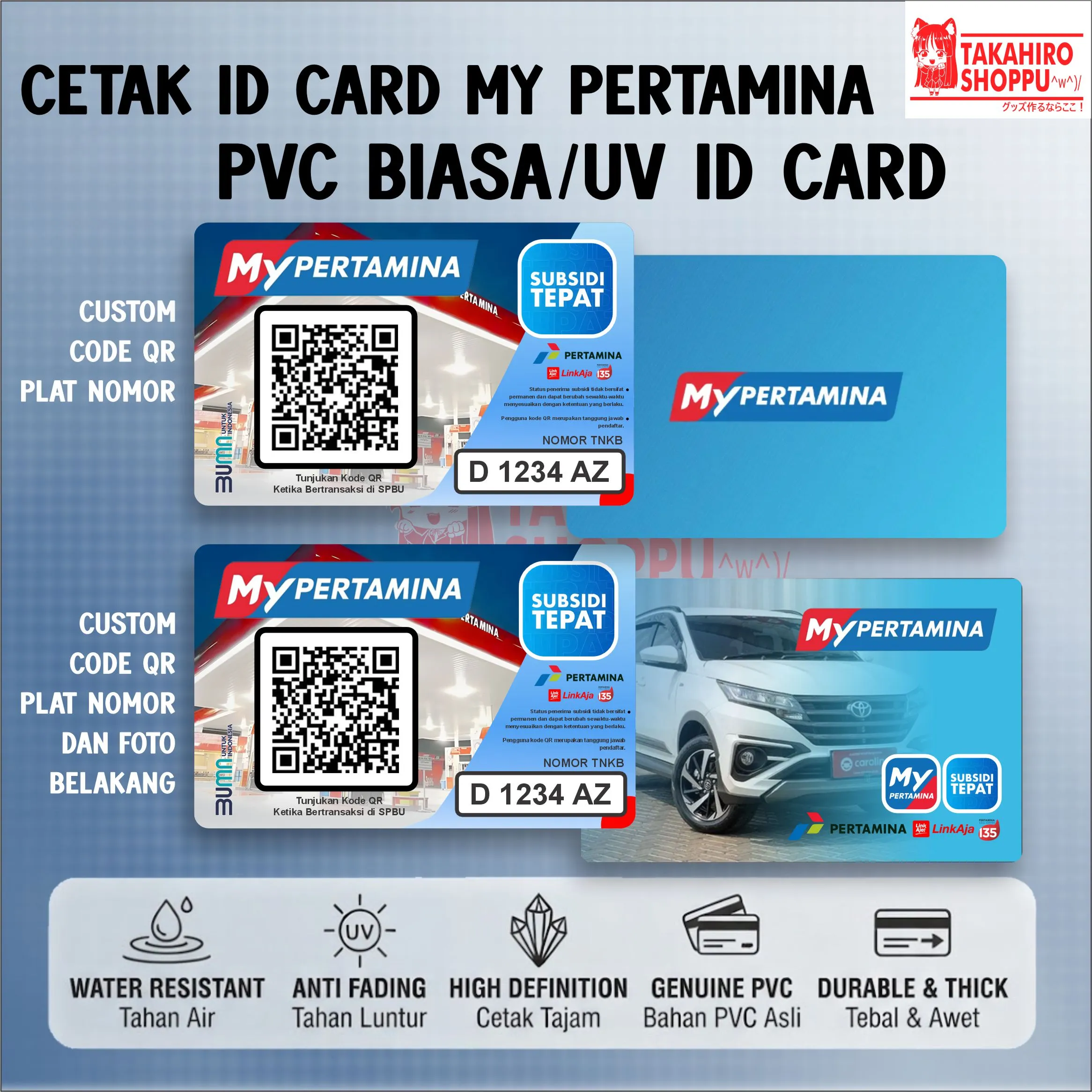 CETAK ID CARD MY PERTAMINA CUSTOM BAHAN PVC
