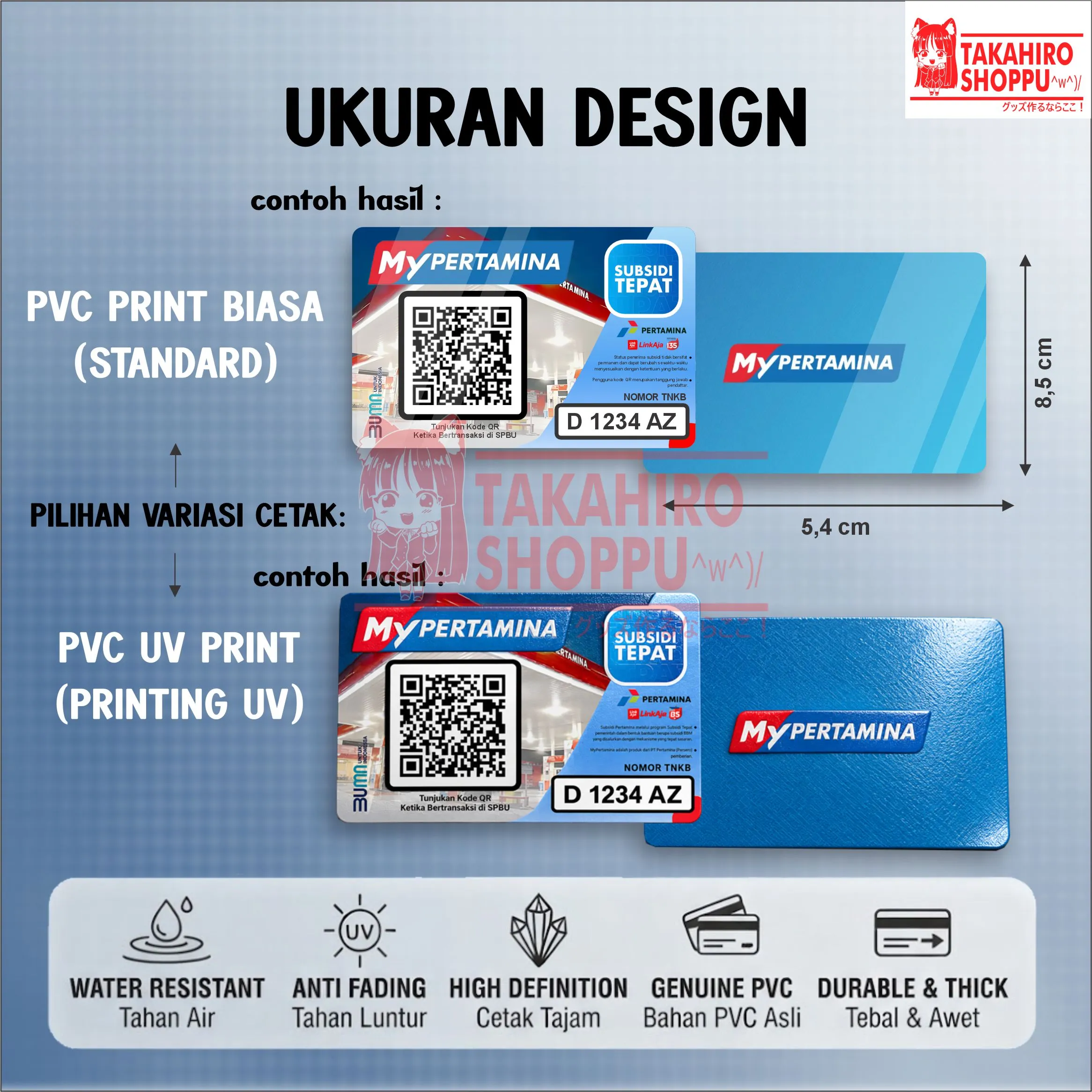 CETAK ID CARD MY PERTAMINA CUSTOM BAHAN PVC