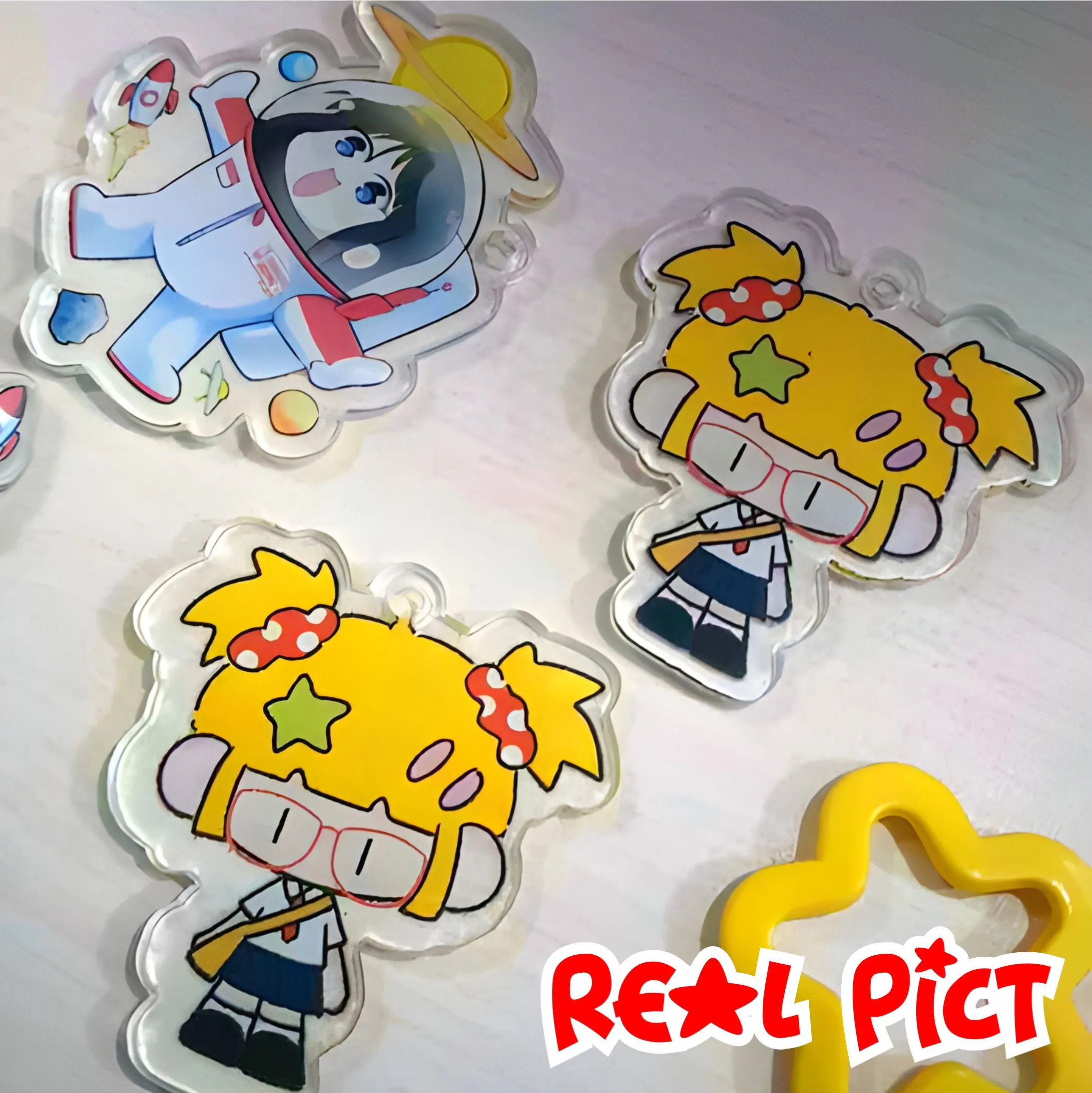 Cetak Akrilik Custom Keychain UV Print (Hanya Akrilik)