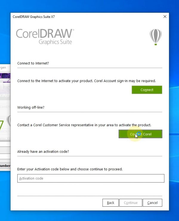 cara melihat installation code corel draw x4