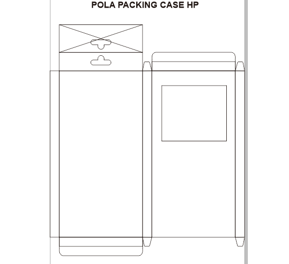 Download Pola Template Box Packing Case Handphone